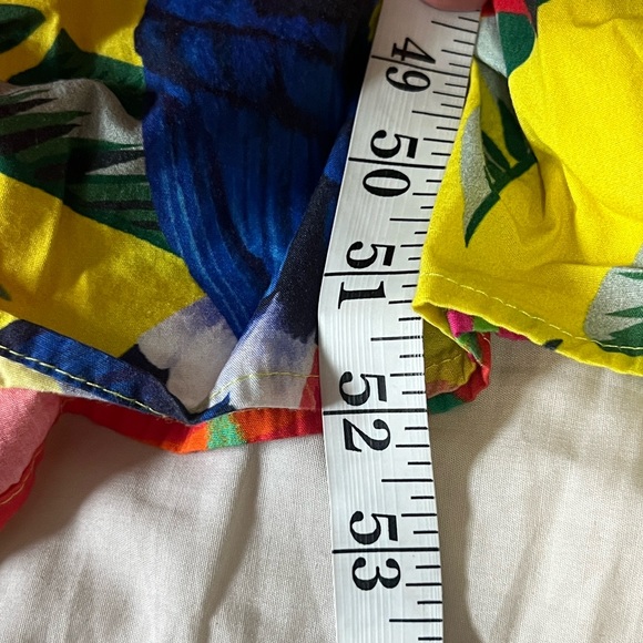 Vibrant Floral Key-Hole Maxi Dress,Cotton Blend, Excellent Condition, Size M - Picture 10 of 10